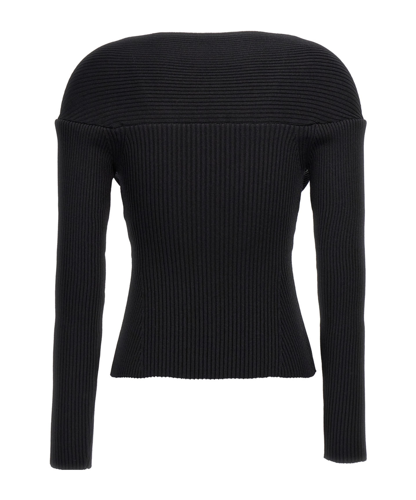 Magda Butrym Long-sleeved Sweater In Black