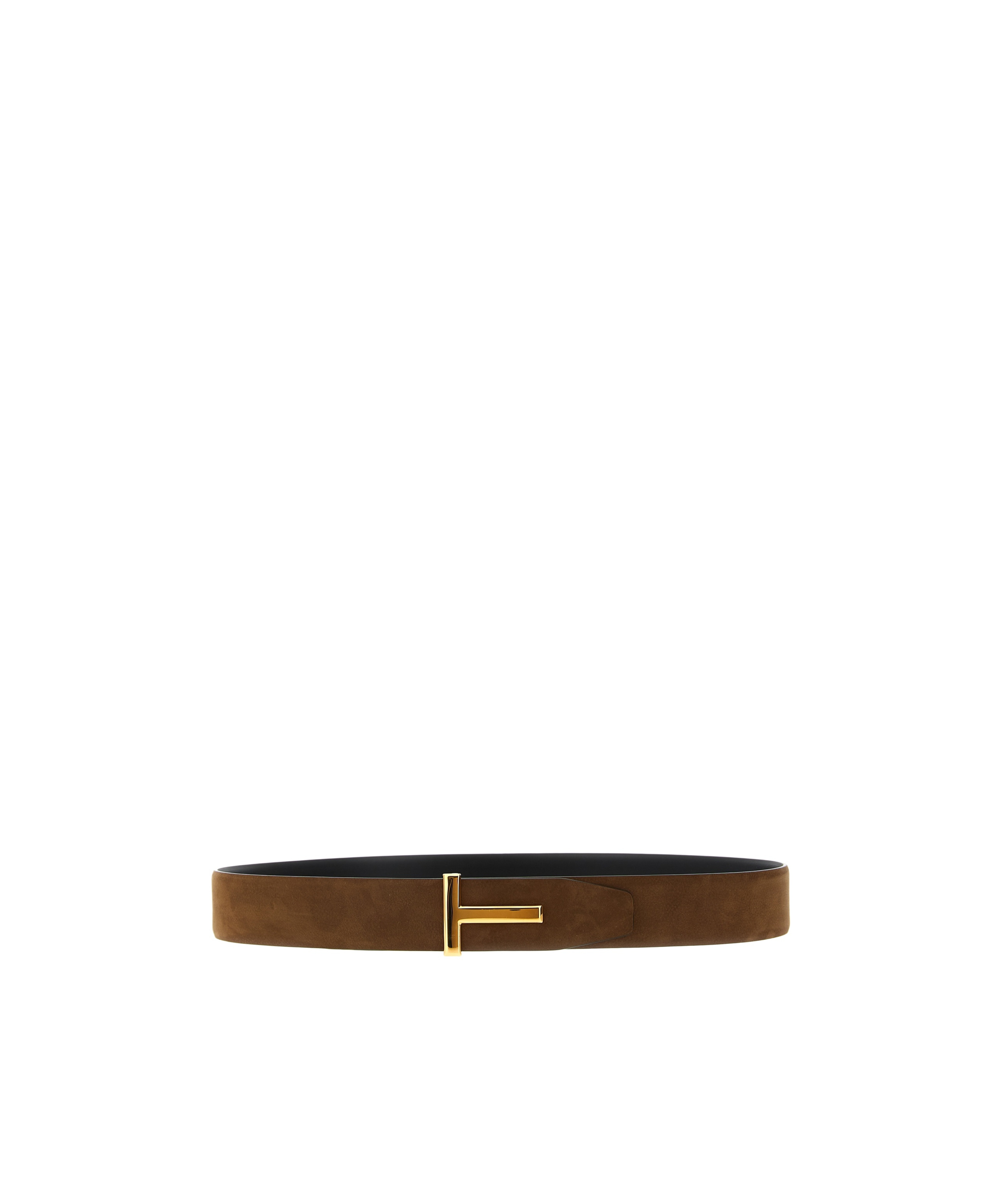 Tom Ford 't' Reversible Belt In Brown