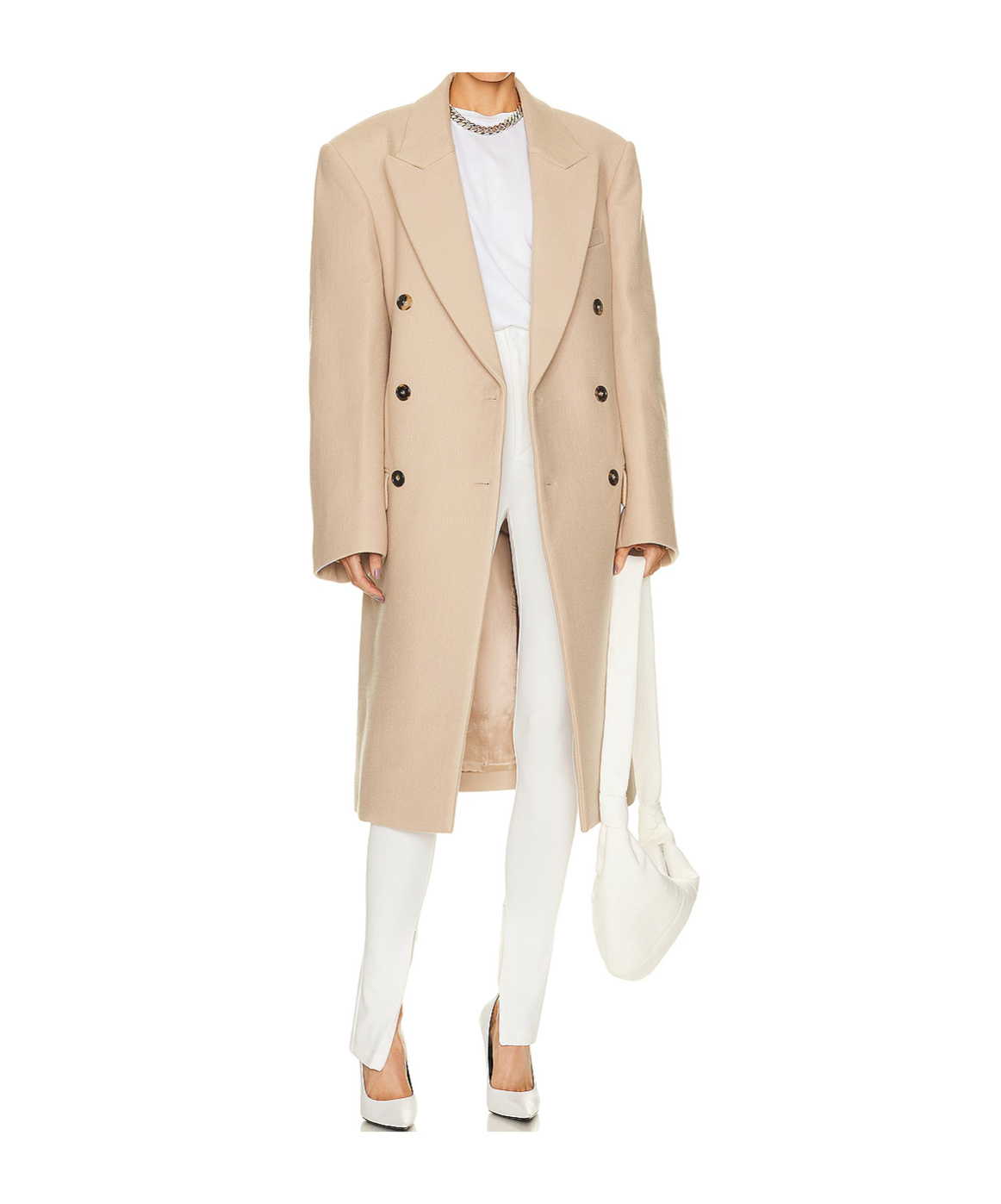 Wardrobe.nyc Beige Hailey Bieber Edition Double-breasted Coat In Neutral