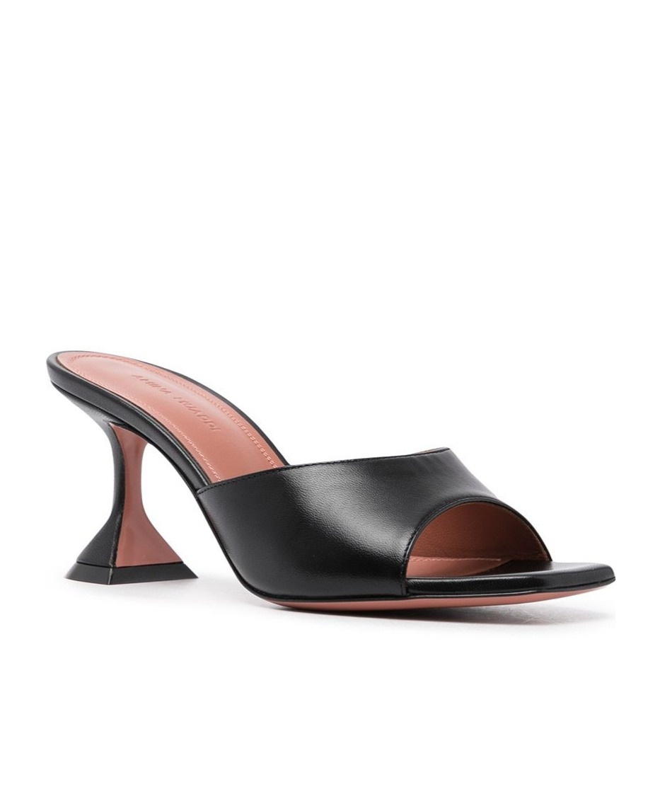 AMINA MUADDI SQUARE OPEN-TOED HIGH-HEEL SANDALS 