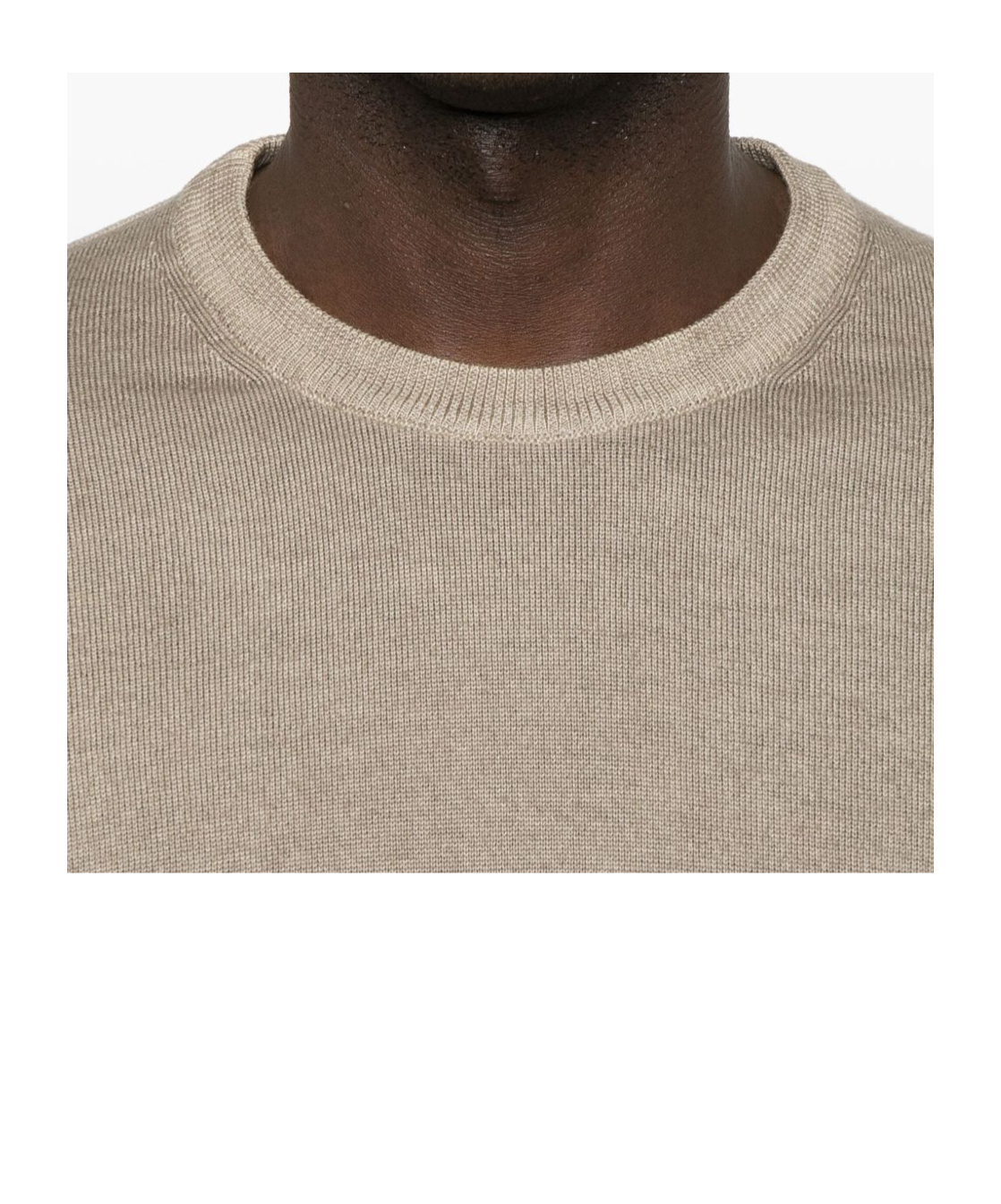 Woolrich Long Sleeve Crew Neck Knitted Sweater In Neutral