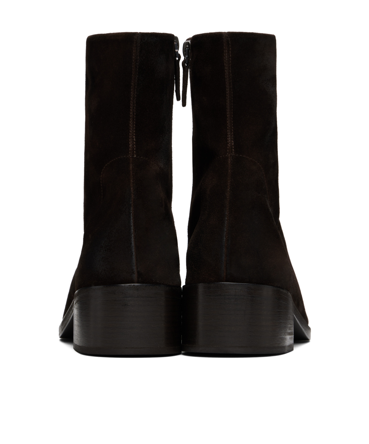 Marsèll Cassello Suede Ankle Boots In Black