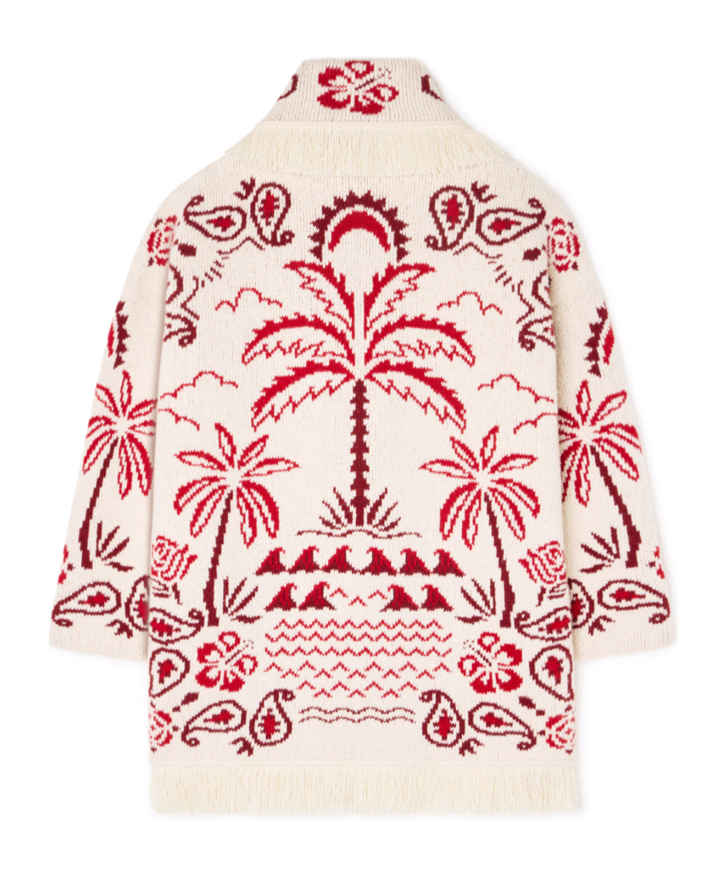 Alanui Glimpse Of Eden Cardigan In Multi