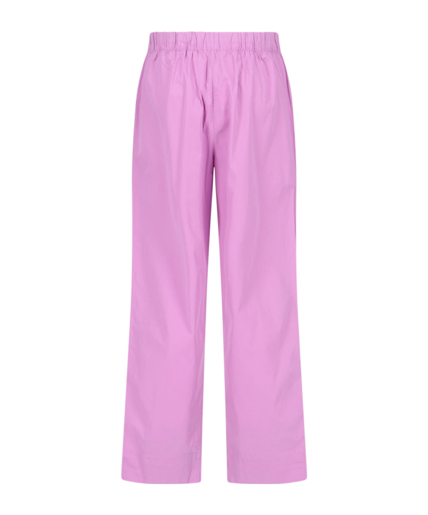 Tekla Drawstring-waist Pajama Bottoms In Purple