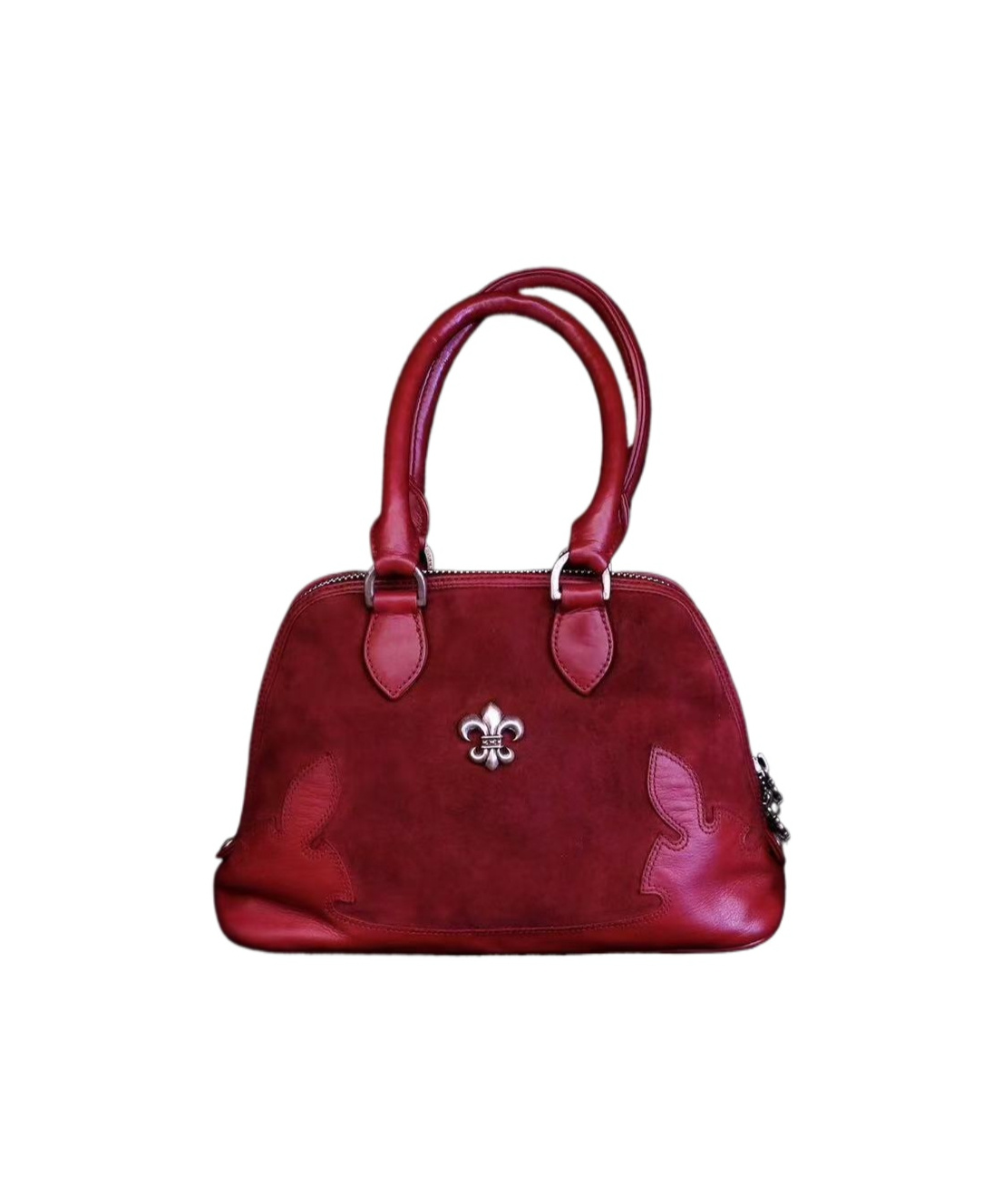 Chrome Hearts Zipper Handbag In Red