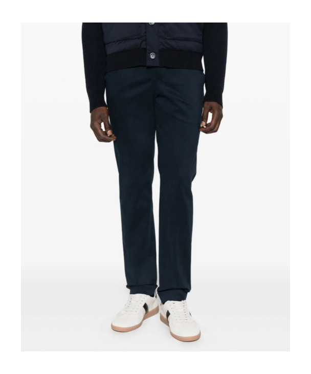 Lardini Pressed-crease Trousers In Black