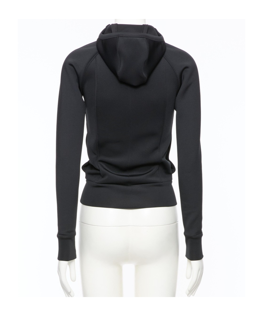 Valentino Technical Jersey Hooded Sweatshirt In Black
