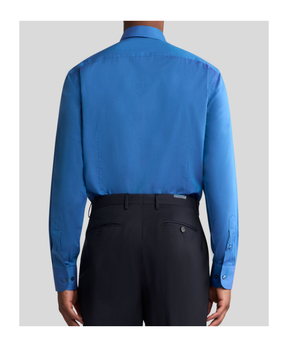 Etro Shirt With Pegaso Embroidery In Blue