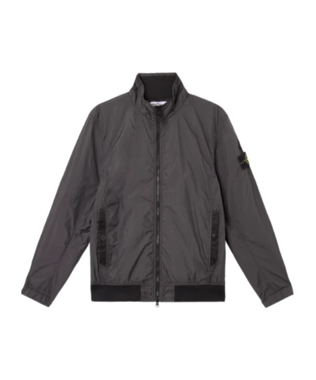 Stone Island Long-sleeved Casual Jacket In Gray