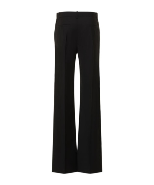 Valentino Virgin Wool Wide-leg Tailored Trousers