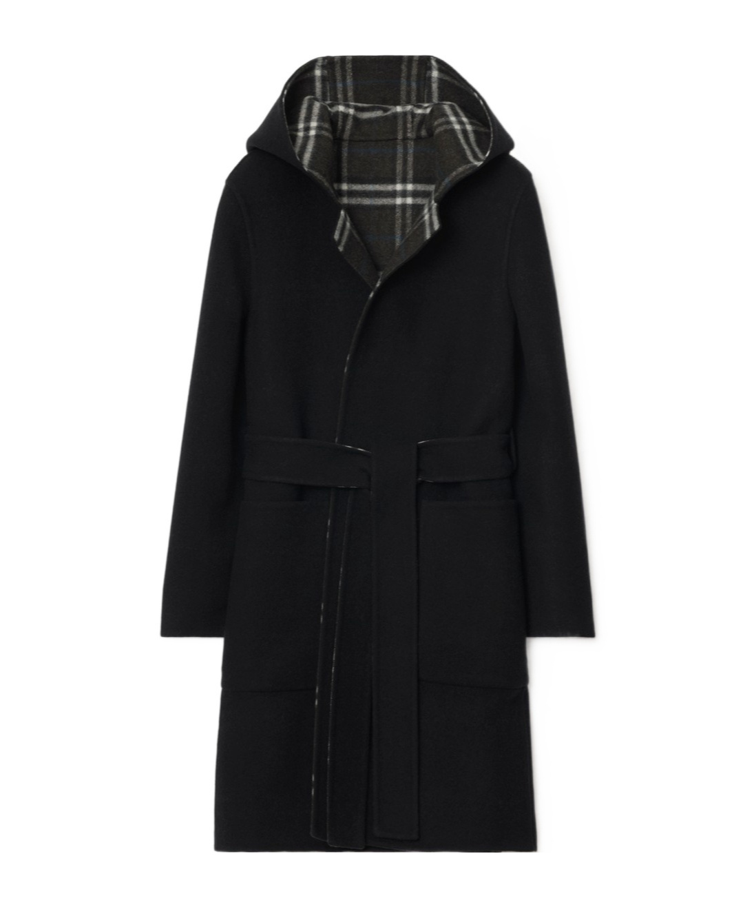 Burberry Mid-length Reversible Wool Car Coat
