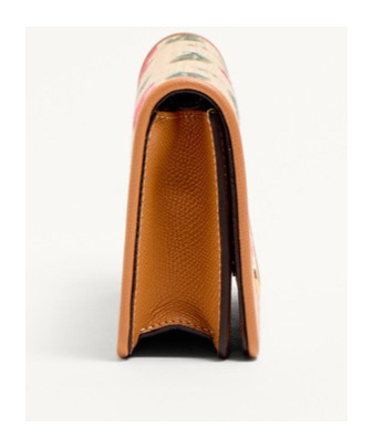 Shop Valentino Cherry-print Shoulder Bag In Natural/multicolor/natural Camel