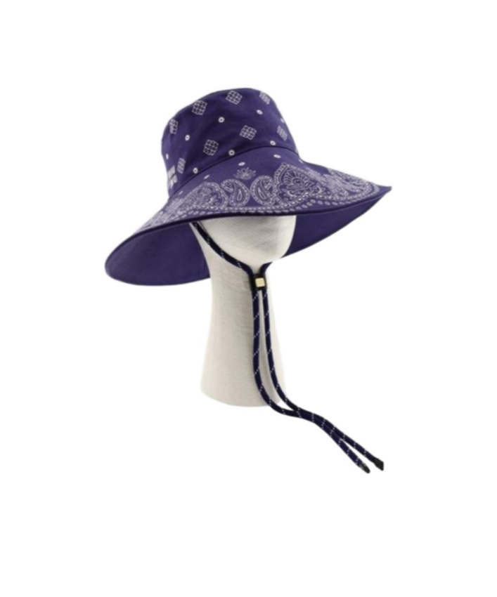 Miu Miu Printed Cotton Hat In Multi