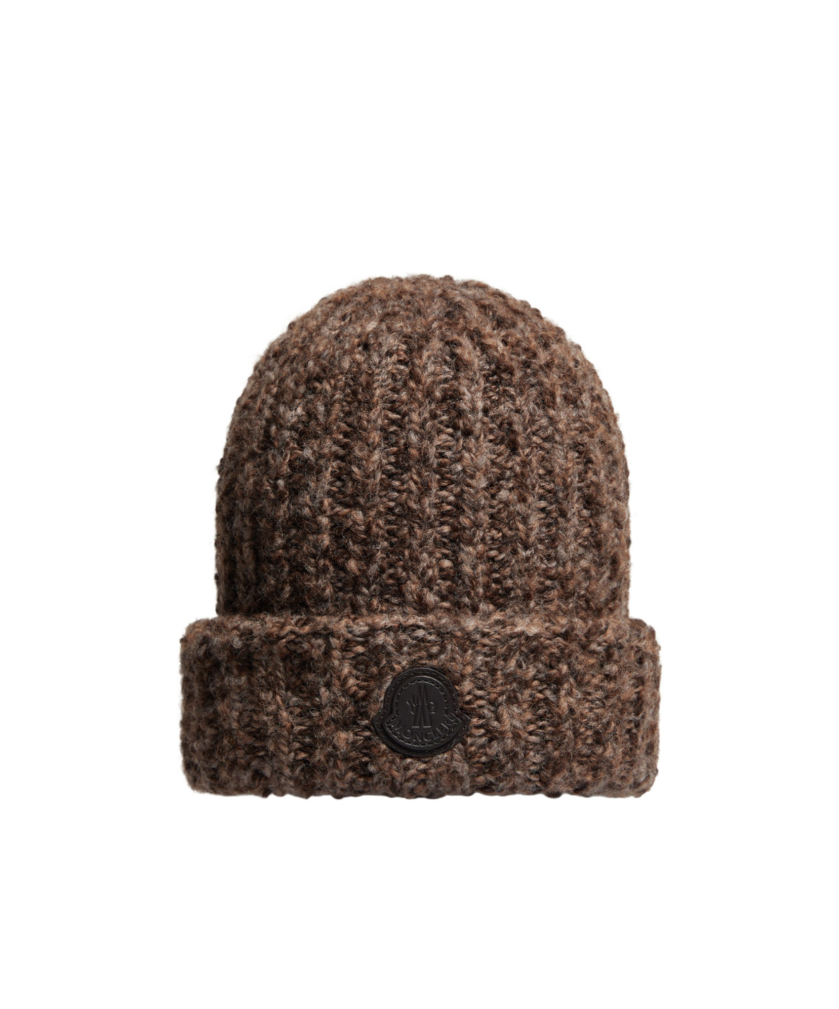 Moncler Wool  Alpaca Blend Beanie In Brown