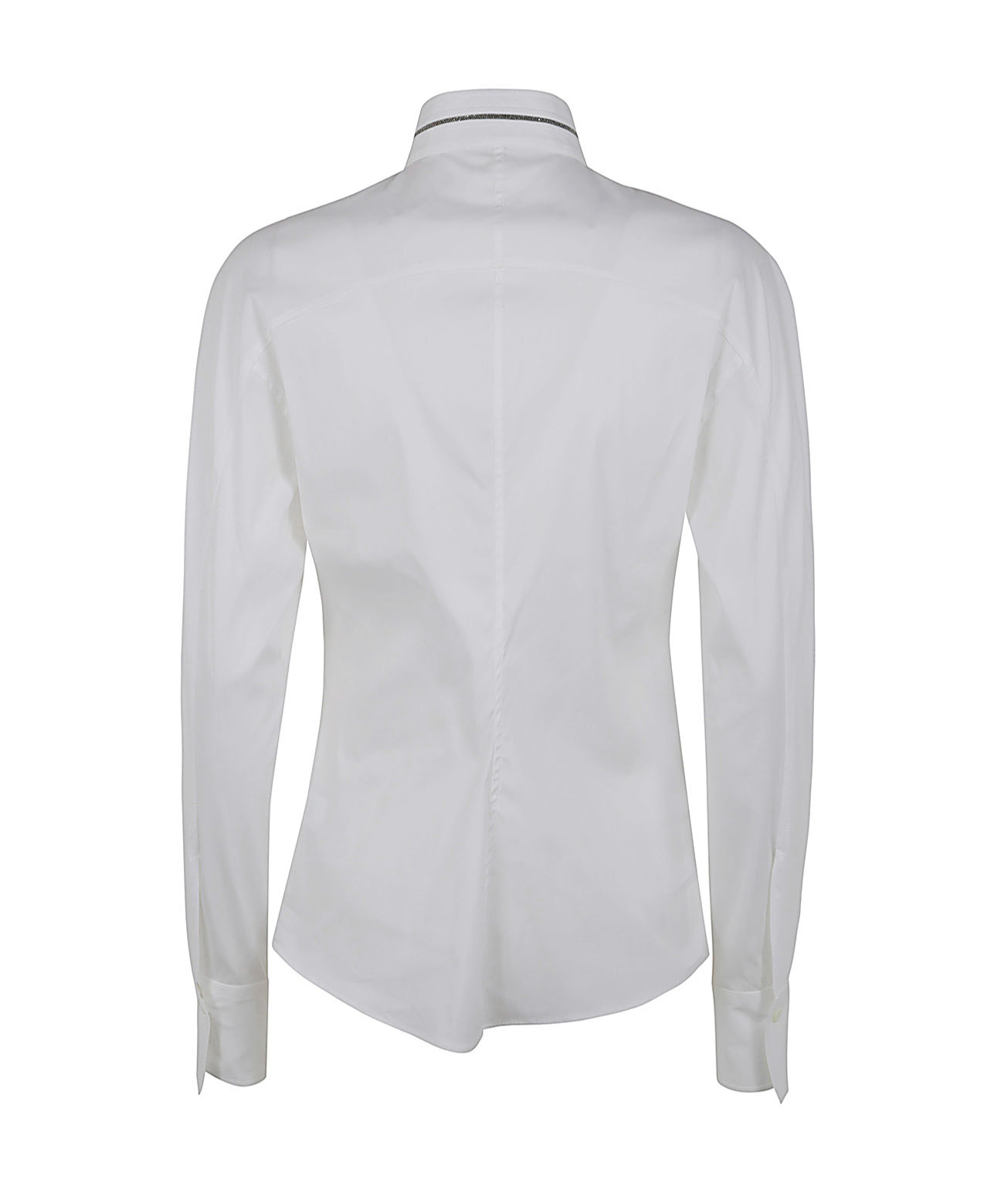 Brunello Cucinelli Top Stand Collar Buttoned Cuffs In Gray