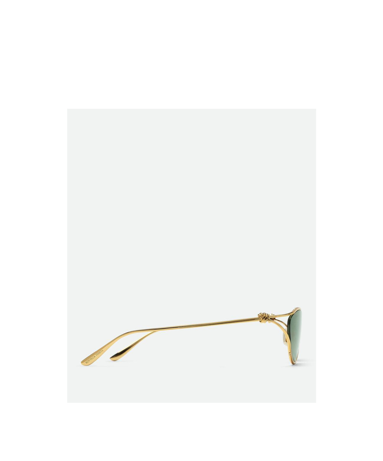 Bottega Veneta Knot Cat Eye Sunglasses In Green