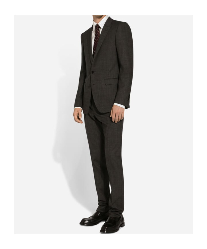 Dolce & Gabbana Striped Poplin Martini-fit Shirt In White