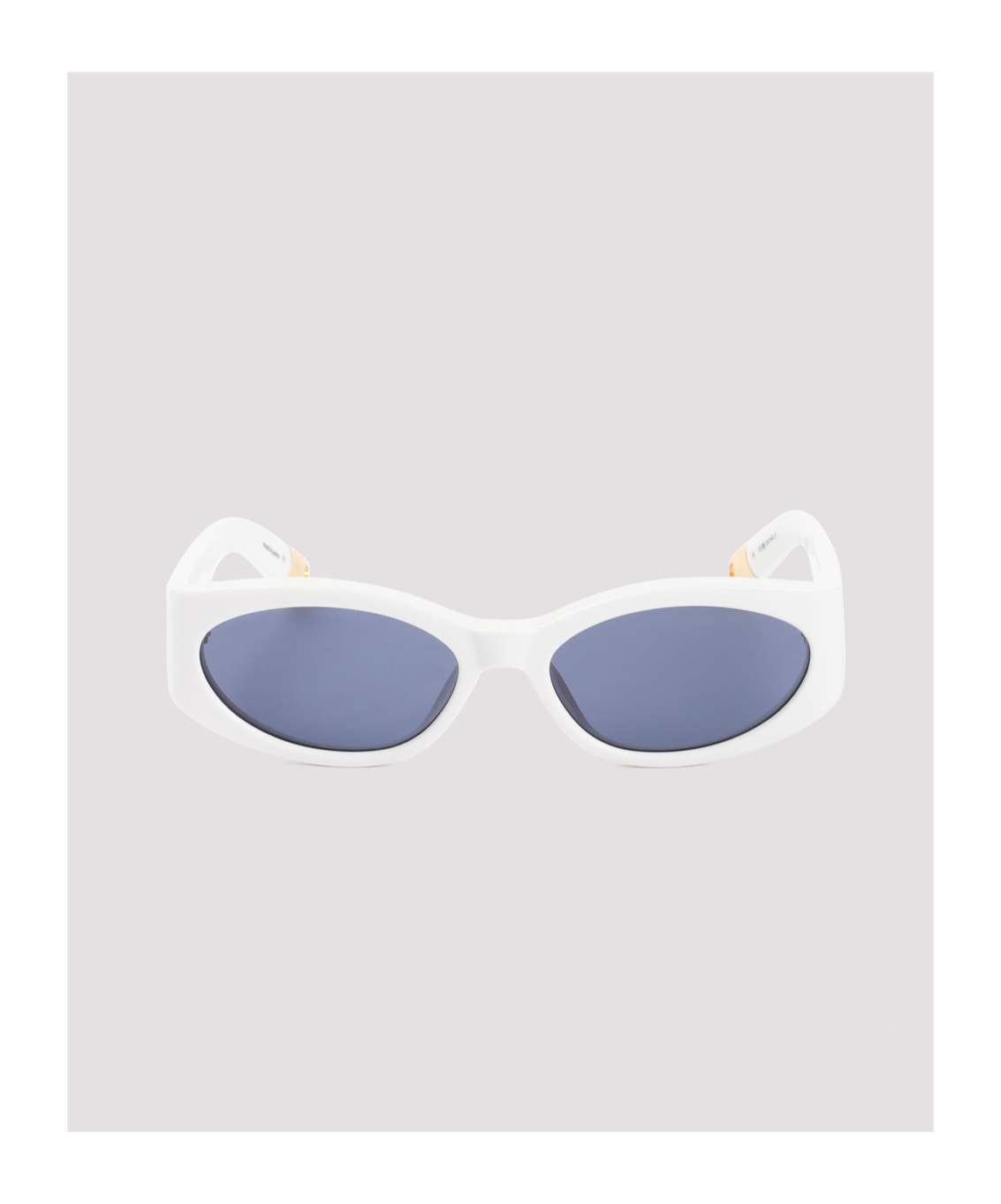Jacquemus Les Lunettes Ovalo Sunglasses In White