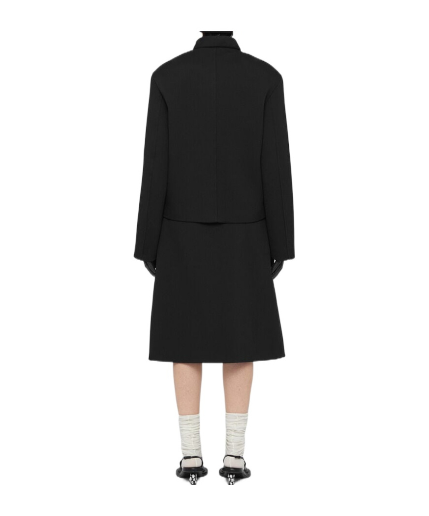 Jil Sander Oversize Wool Blazer In Black