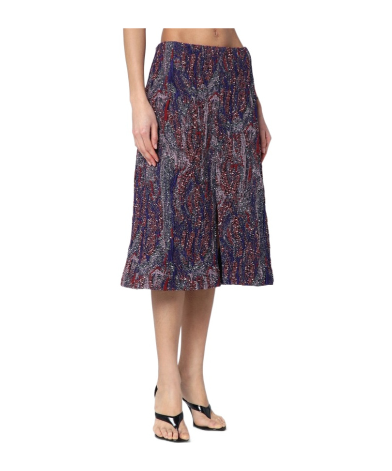 Shop Dries Van Noten Jacquard Skirt In Multi-color