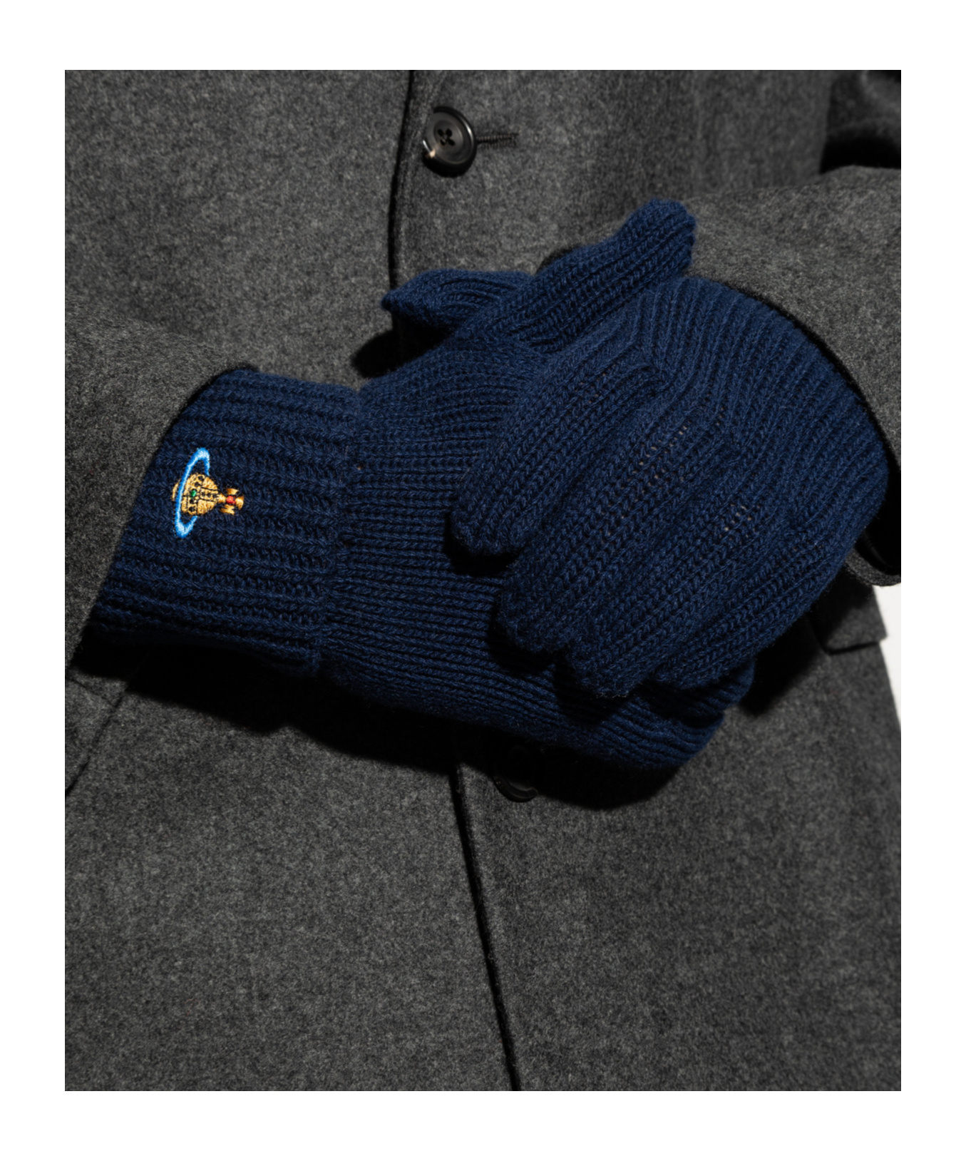 Vivienne Westwood Logo-embroidered Gloves