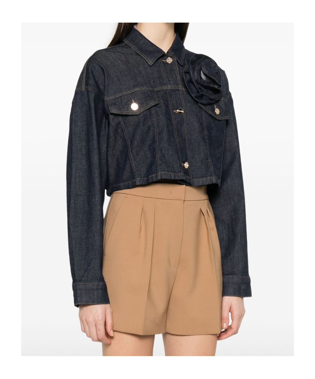 Shop Blugirl Denim Jacket In Black