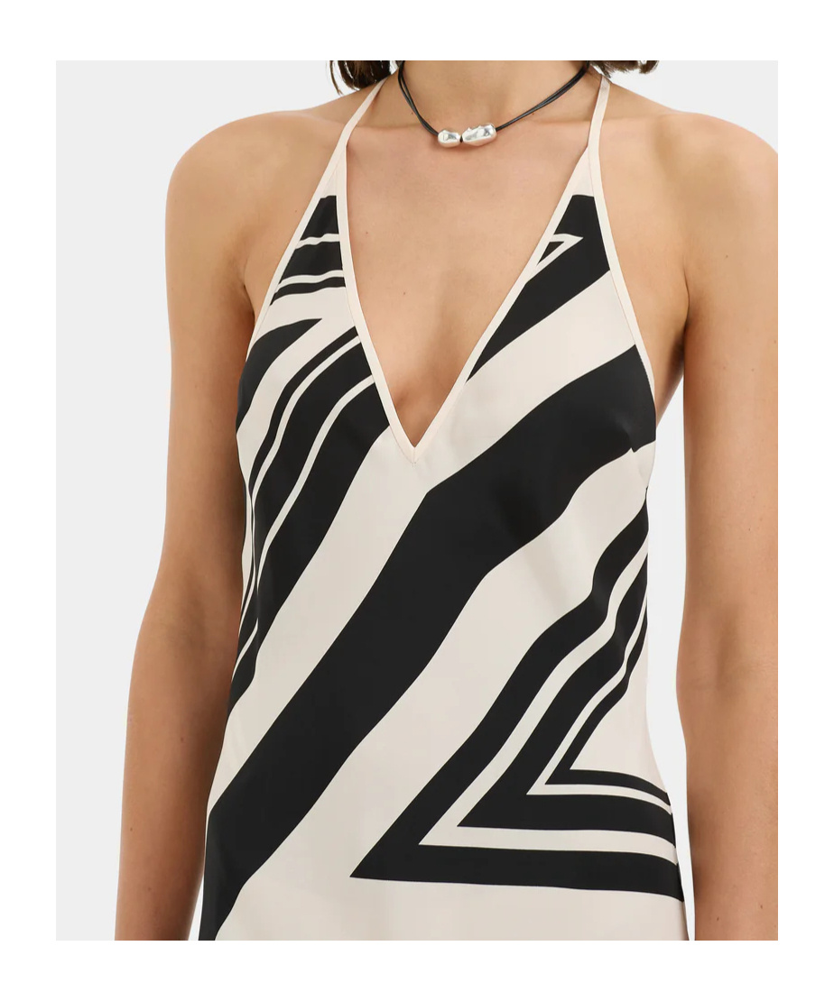 Sir Pietra V-neck Dress In Black