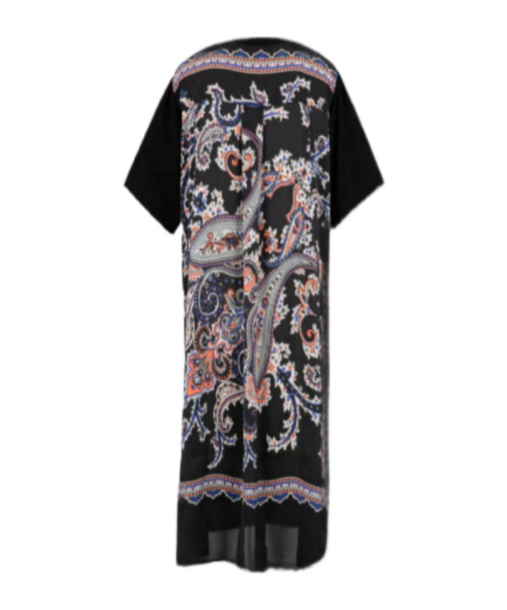 Sacai Short Sleeve Dress In Multi
