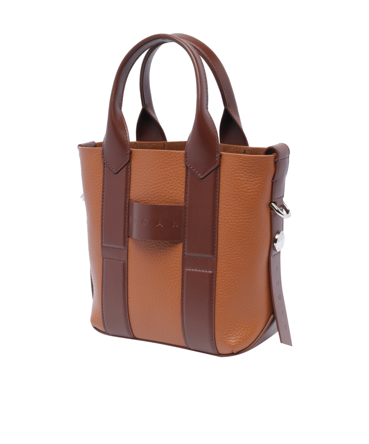 Hogan Small Script Shopping Bag In Red