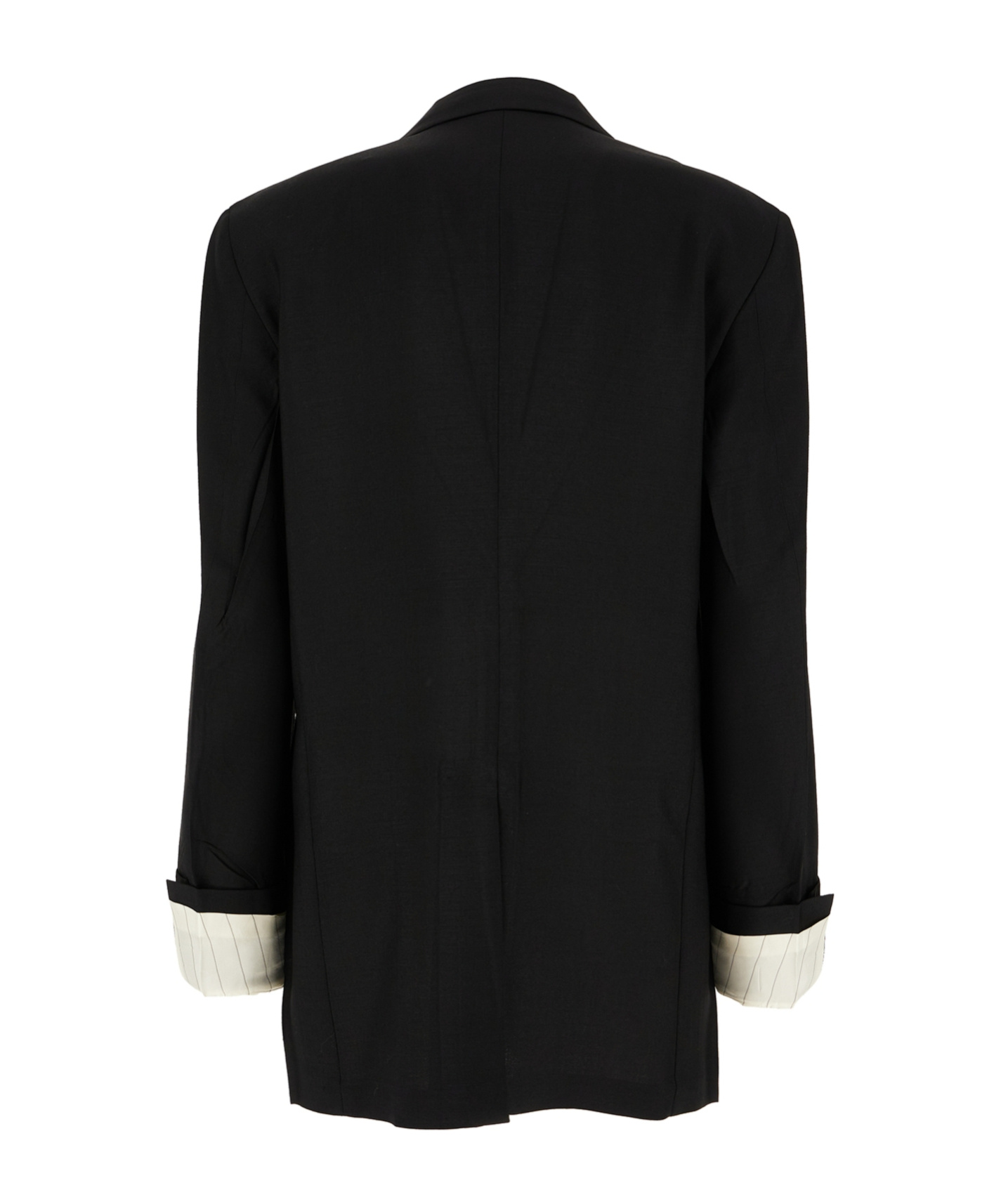Prada Long-sleeved Suit Coat In Black