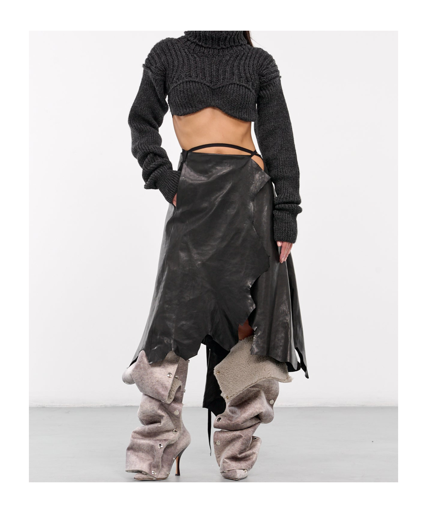 Acne Studios Long-sleeved Sweater In Black