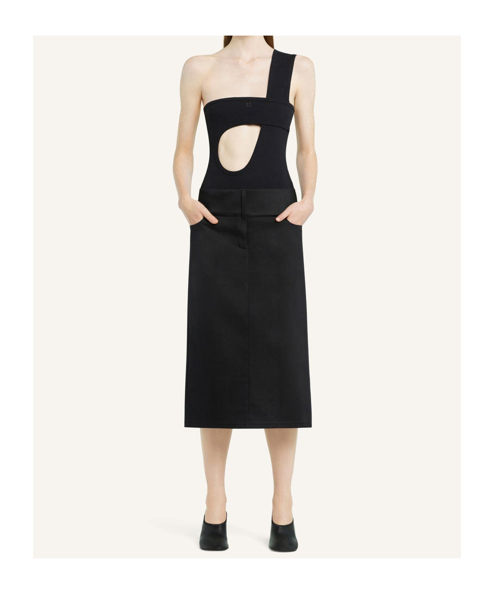 Courrèges Belted Midi Skirt