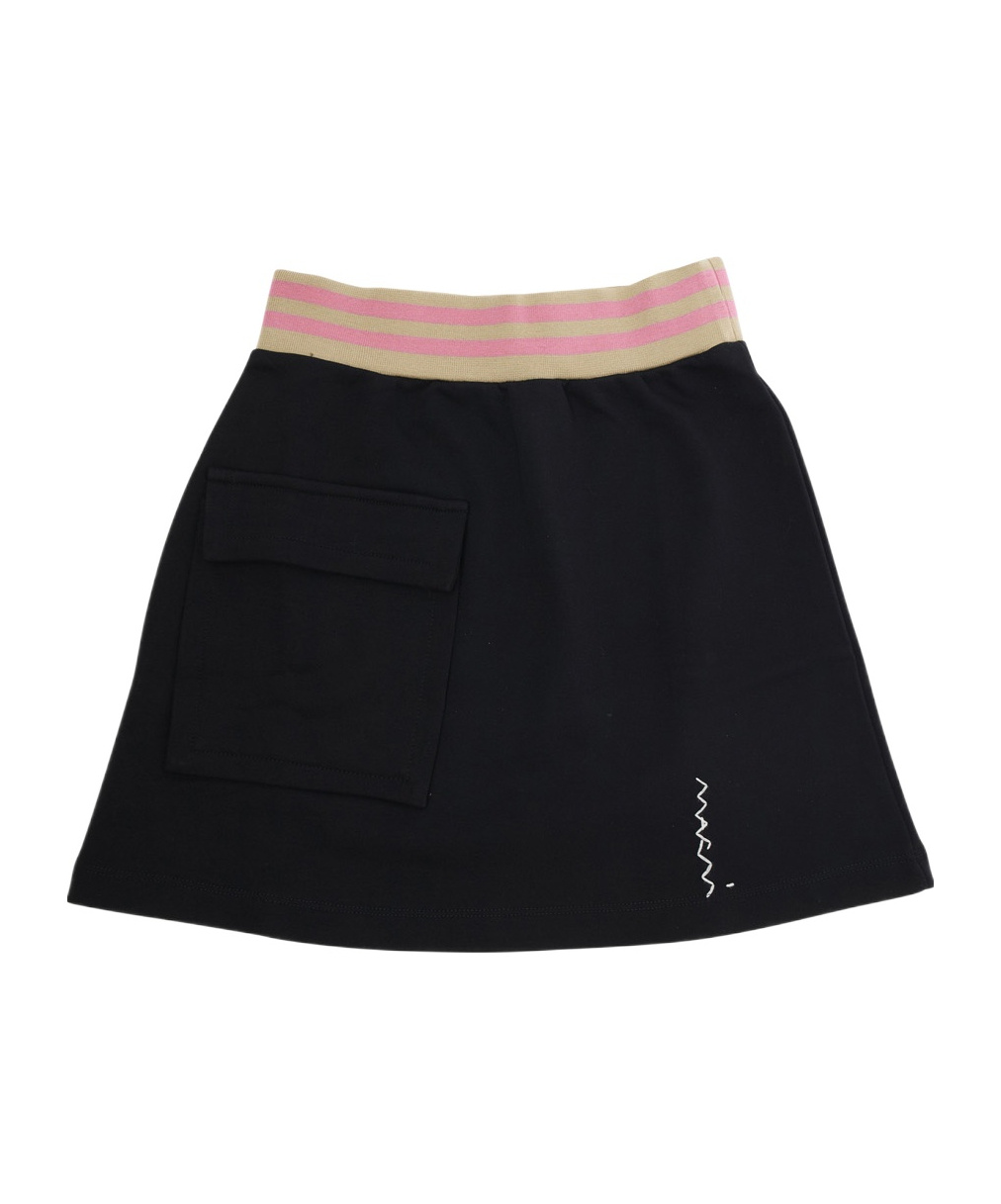 Marni Elastic Waist Skirt In Black