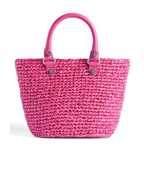 Balenciaga Le Cagole Panier Tote Bag Fuchsia In Pink
