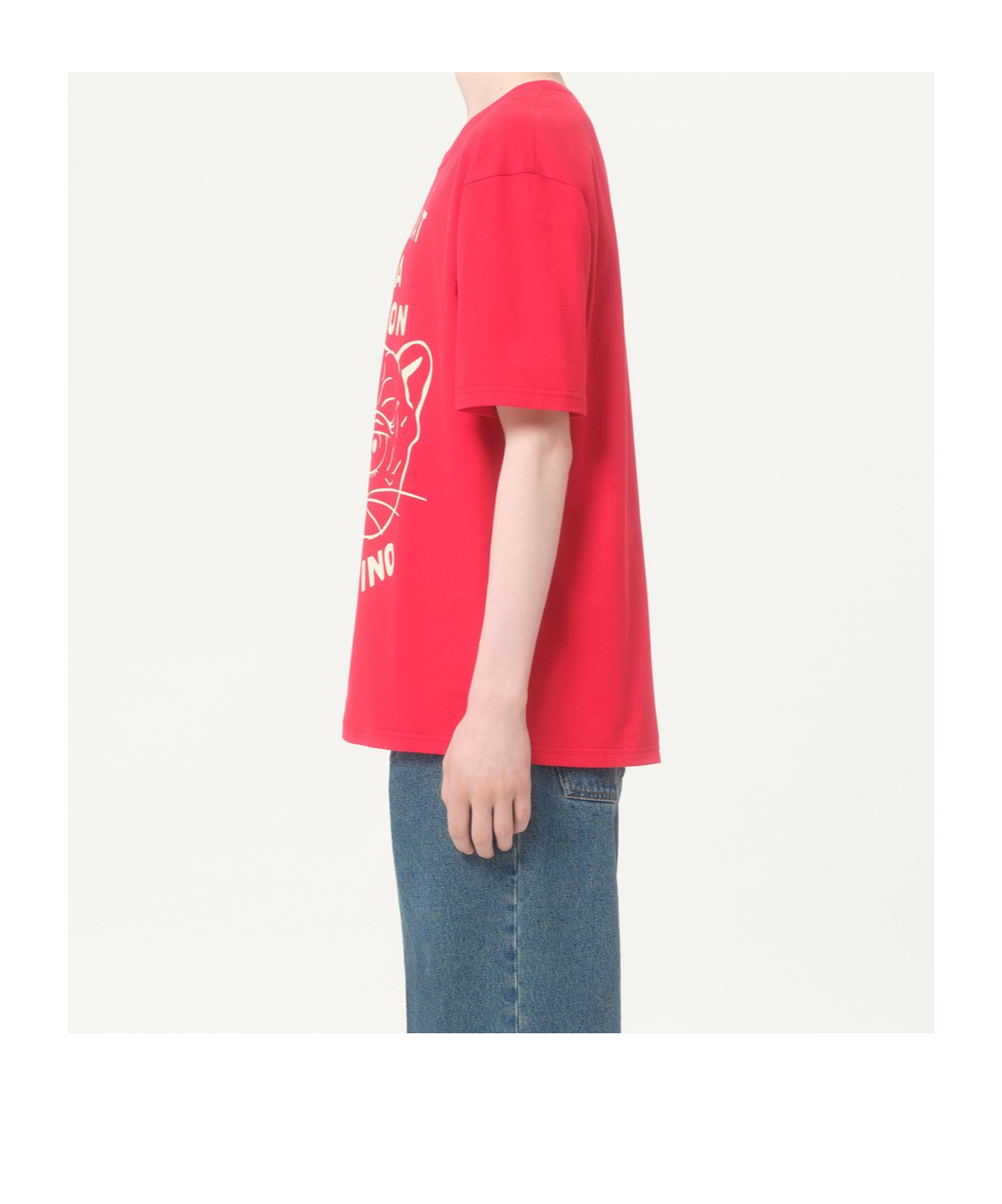 Valentino Garavani T-shirt With Le Chat De La Maison Print In Red