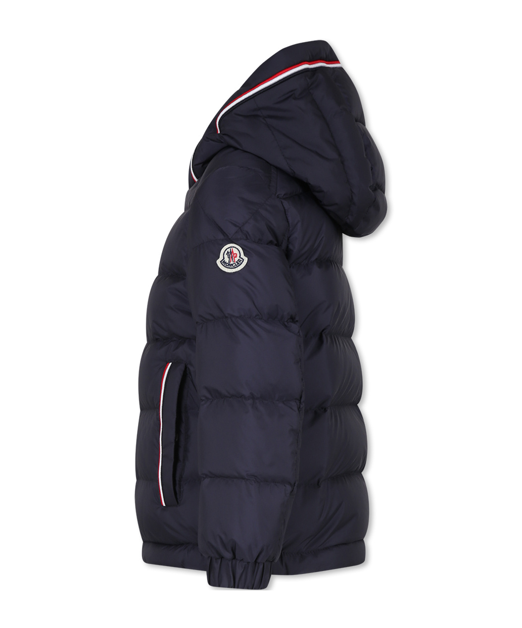 Moncler Logo-patch Padded Jacket In Blue