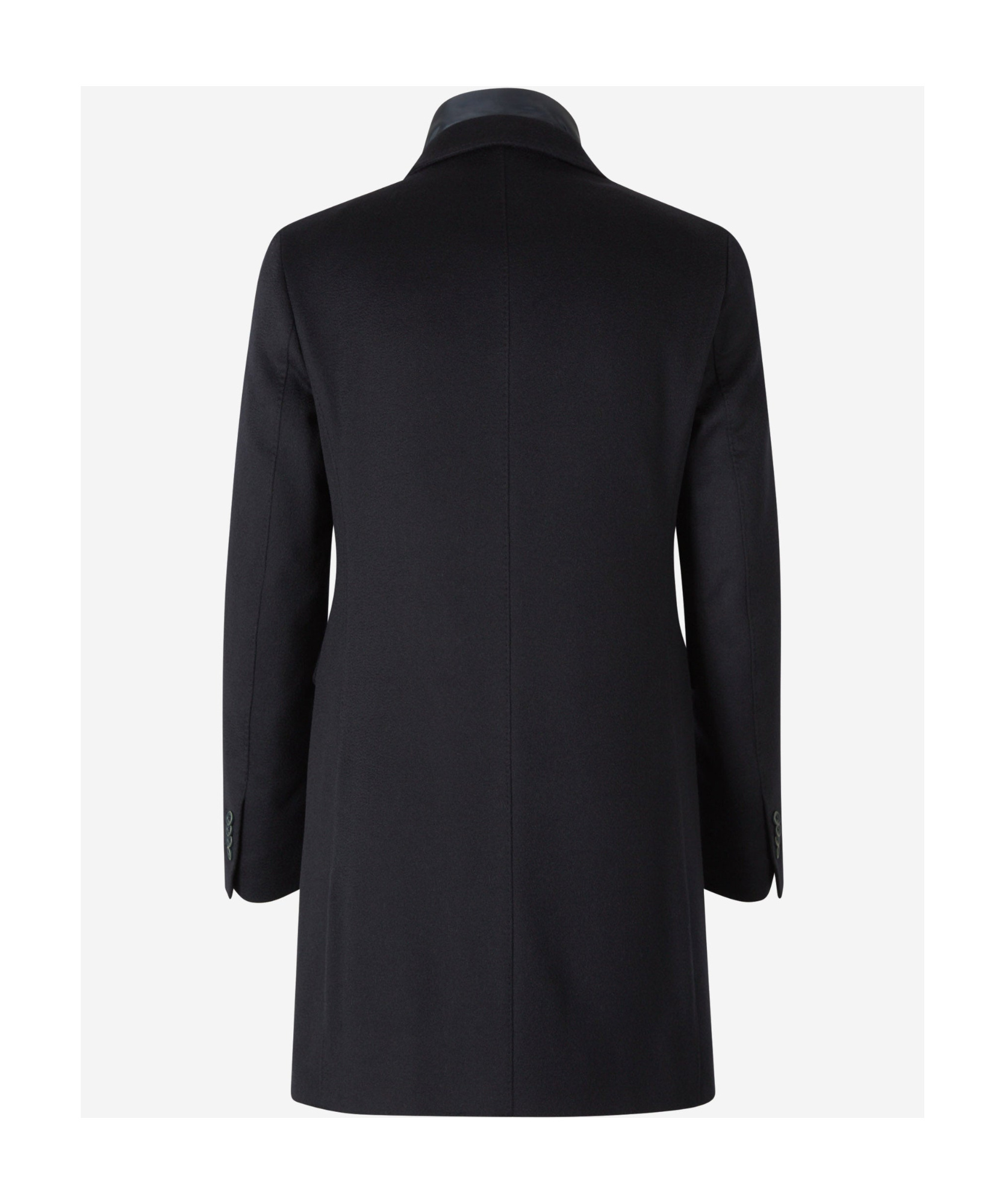 Herno Durable Long Sleeve Coat With Notched Lapels In Black