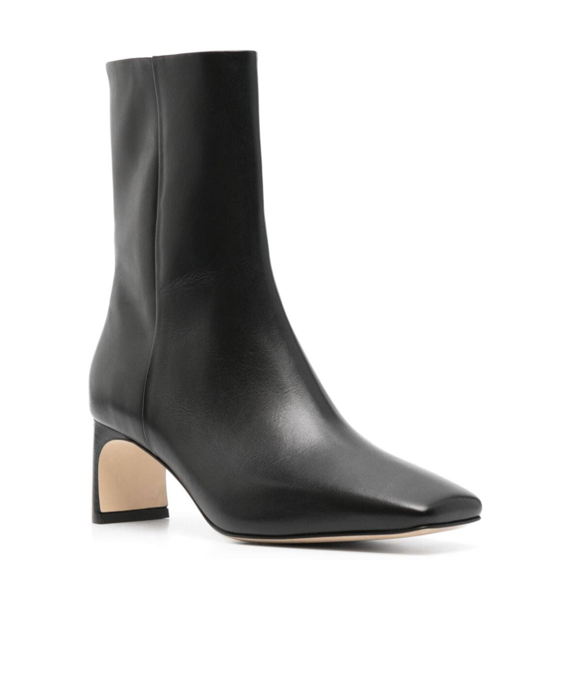 Aeyde Tabitha 65 Leather Ankle Boots In Black