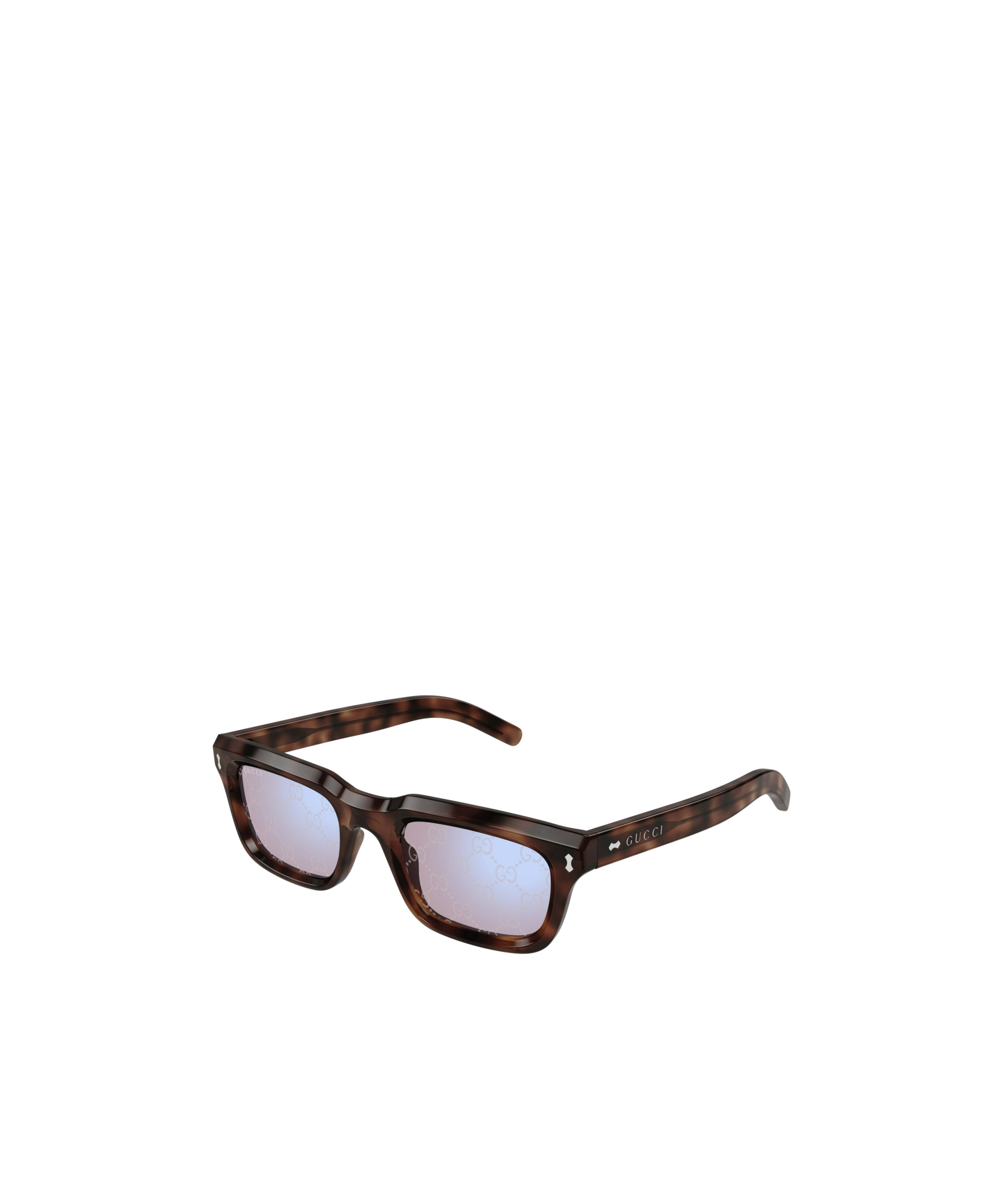 Gucci Eyewear Rectangular Frame Sunglasses In Blue