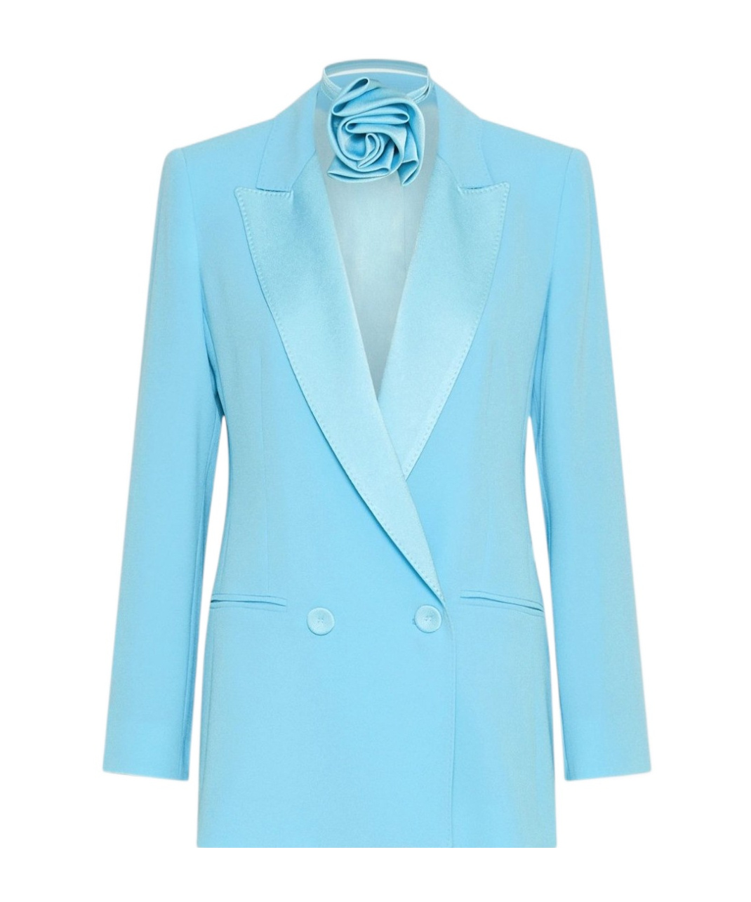 Marella Long-sleeved Suit Jacket In Blue