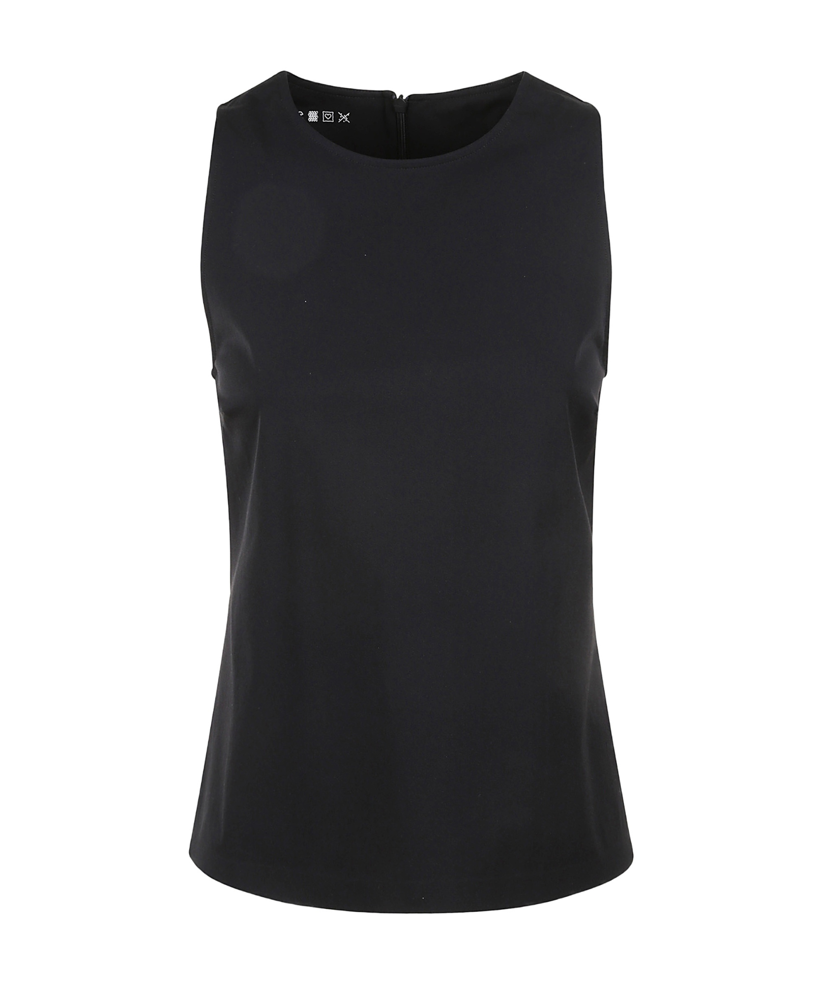 Max Mara Sleeveless Vest In Black