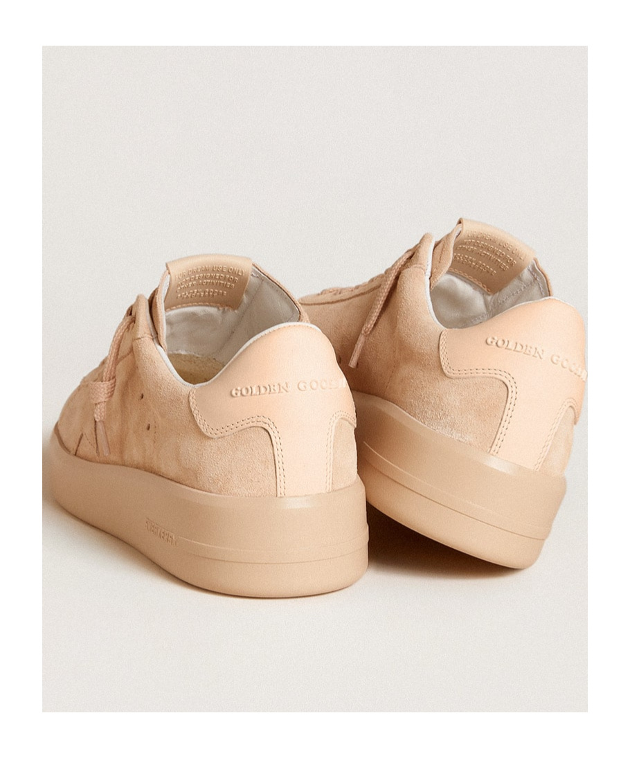 Golden Goose Lace-up Low-cut Casual Shoes In Nude