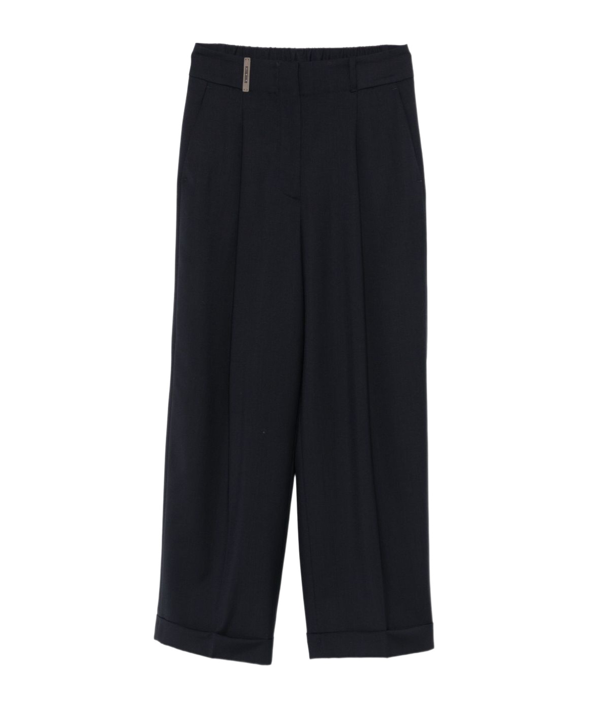 Peserico Belt Loops Slacks In Black