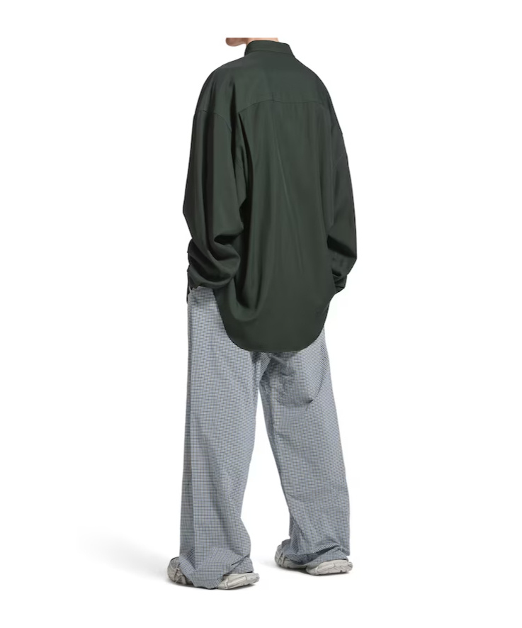Balenciaga Utility Shirt In Green