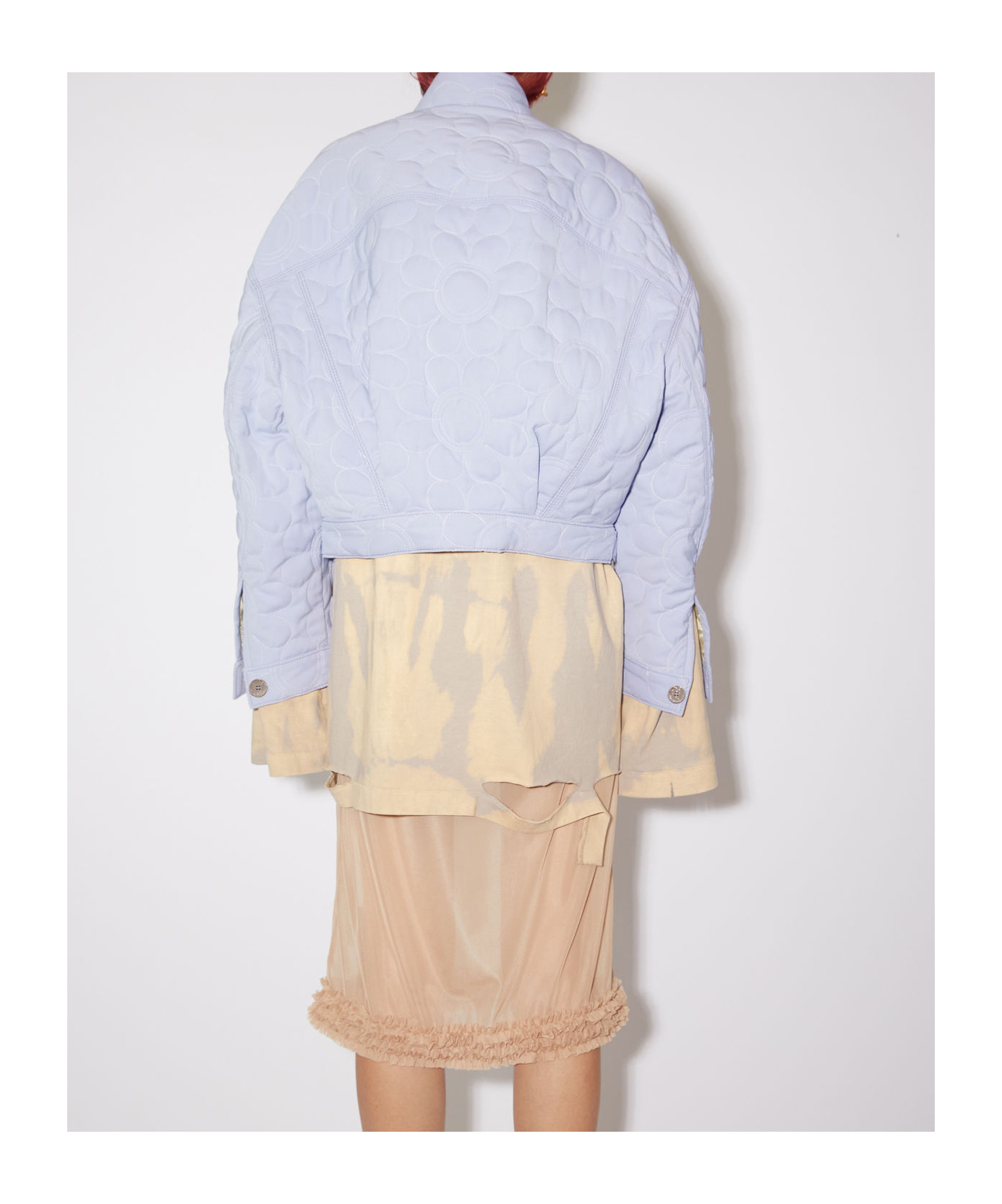 Acne Studios Floral-embroidered Denim Jacket