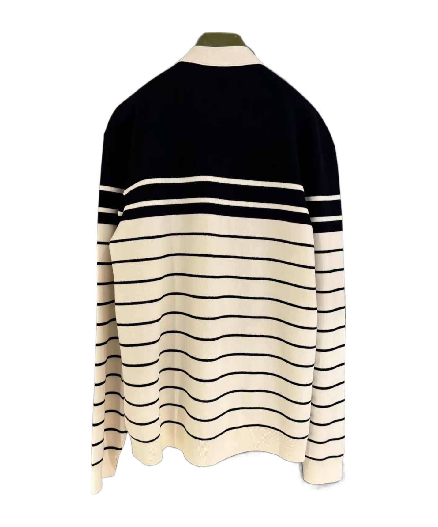 Gucci Embroidered Stripes Cotton Cardigan In Nude