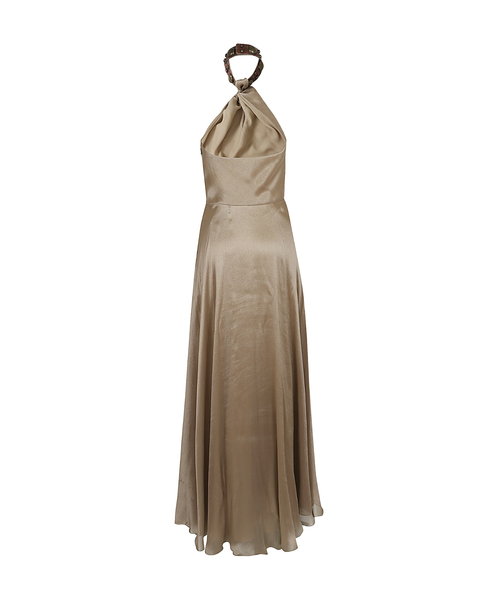 Ralph Lauren Neck-hanging Dress In Brown