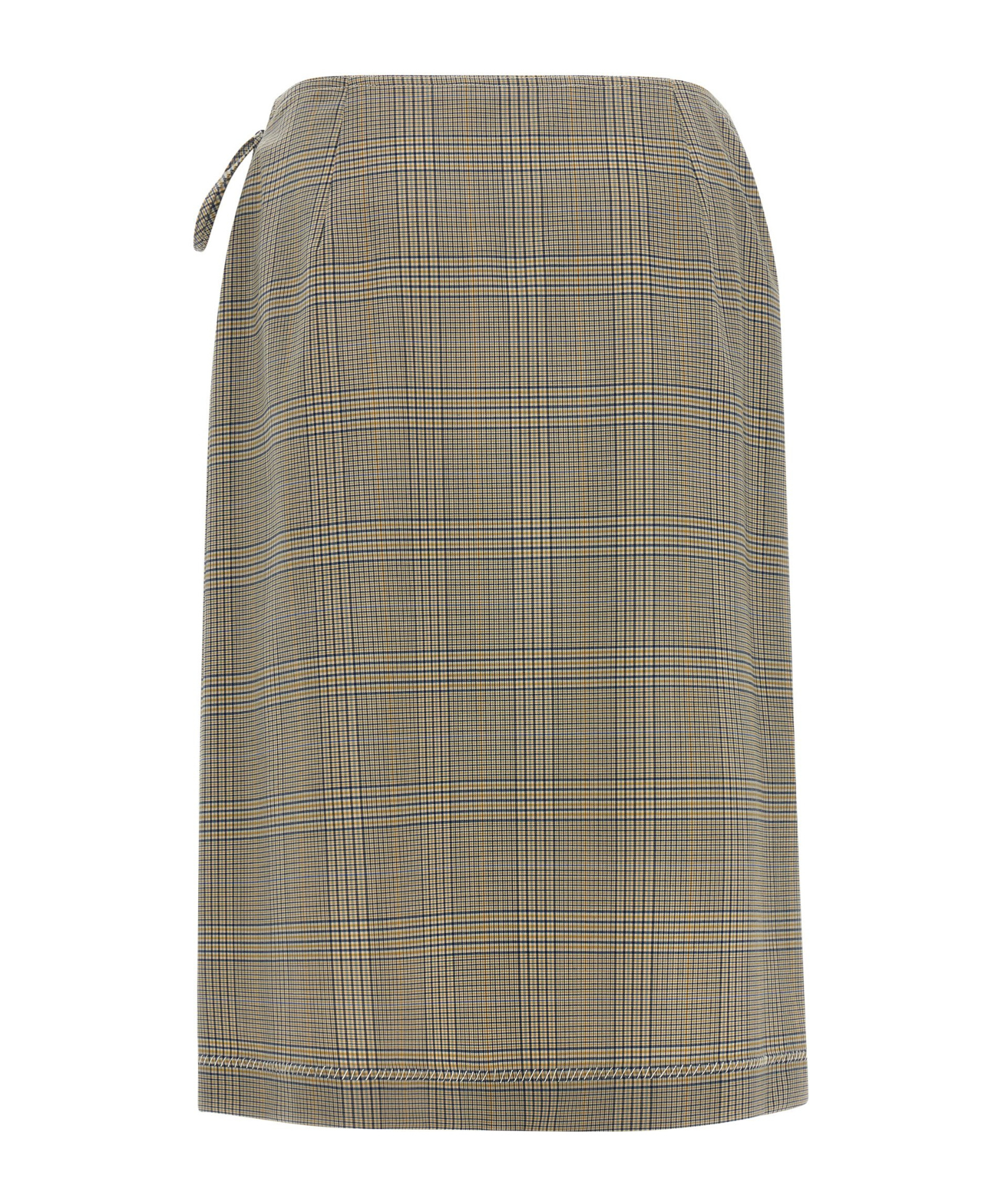 Marni Pleated Wrap Skirt In Gray