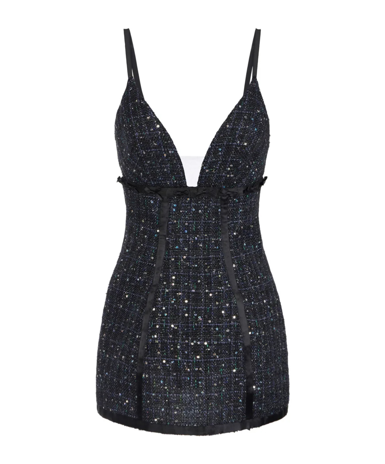 Elisabetta Franchi Sequin-embellished Tweed Mini Dress