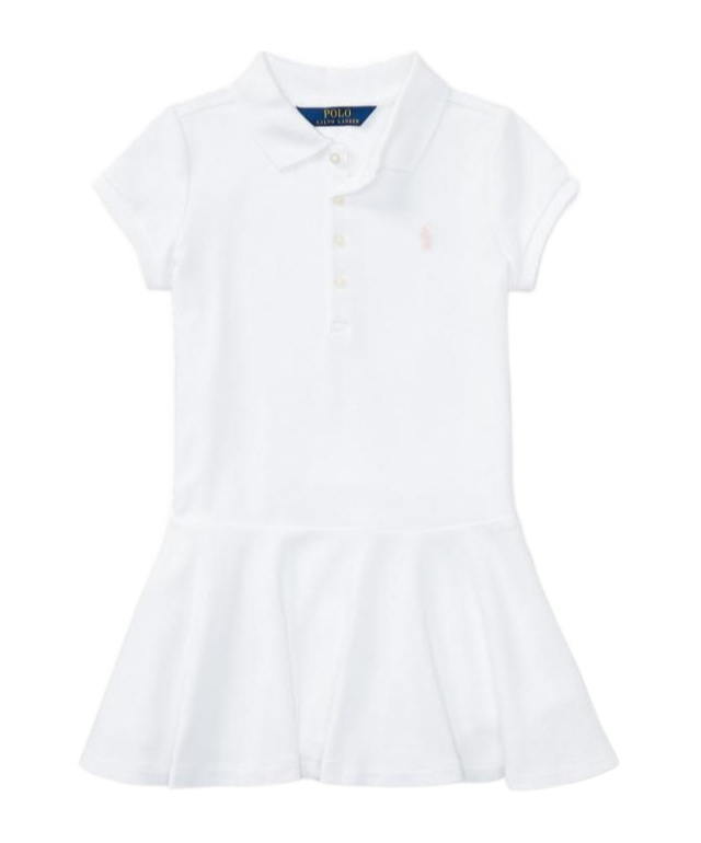 Polo Ralph Lauren Toddler Girls Cotton Jersey T-shirt Dress In White